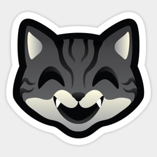 Gray Tabby Cat Sticker